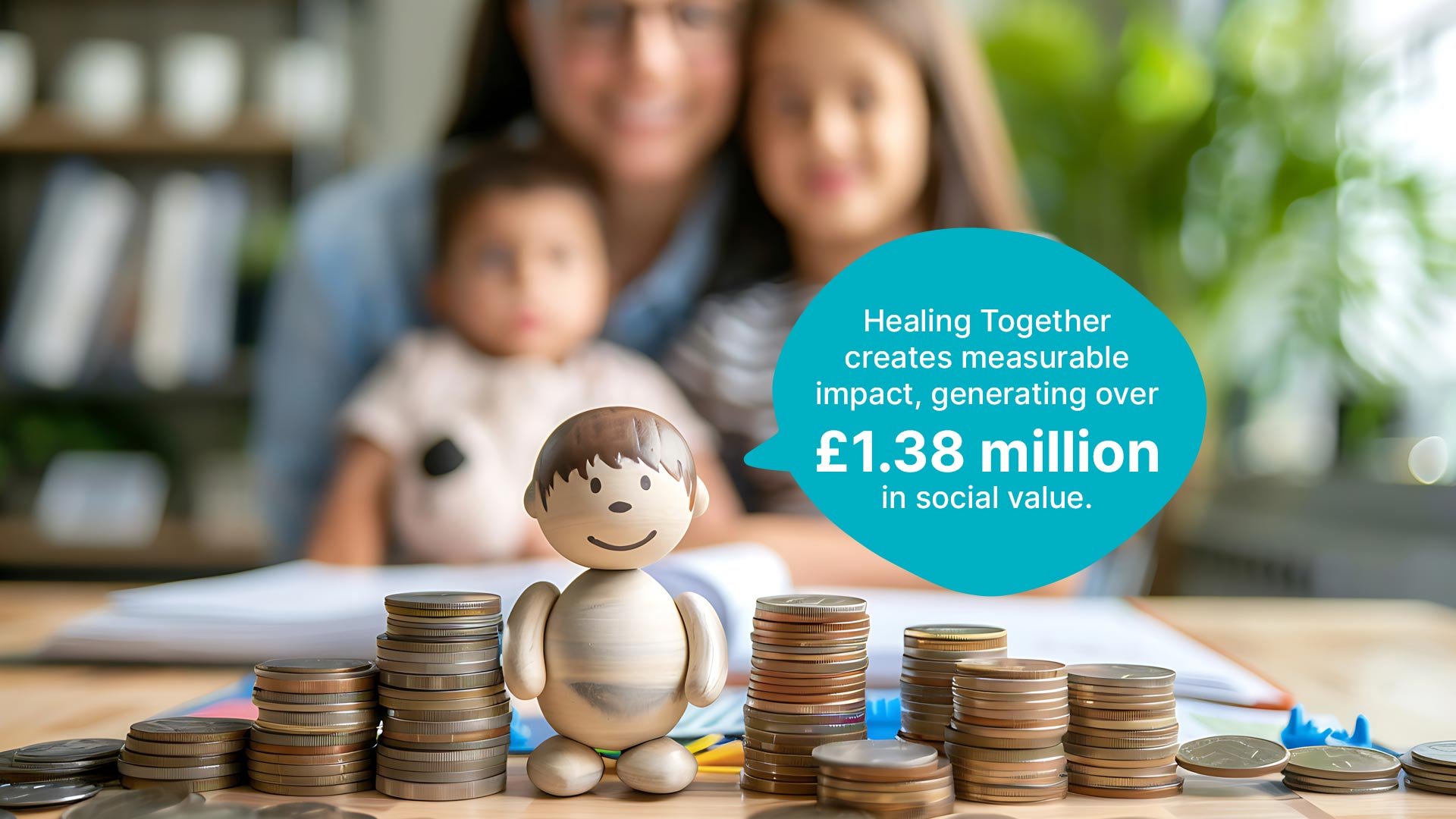 The Healing Together programme is transforming lives—and the numbers prove it. For every £1 invested, the programme delivers an astonishing £19.62 in social value, helping children and young people affected by domestic abuse build, improve educational attainment, and reduce the risk of future harm.